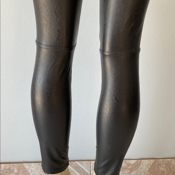 SPANX Faux Leather Leggings in Black - Picture 7 of 9